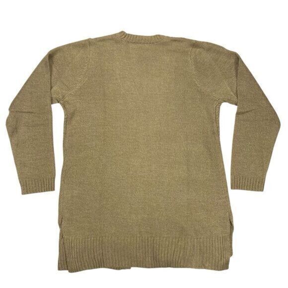 Karen Scott Open-Front Cable-Knit Duster Cardigan XL Chestnut Brown Sweater NEW - Picture 6 of 16